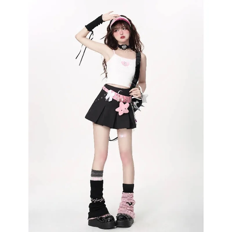 Alt girl y2k cross leg warmers