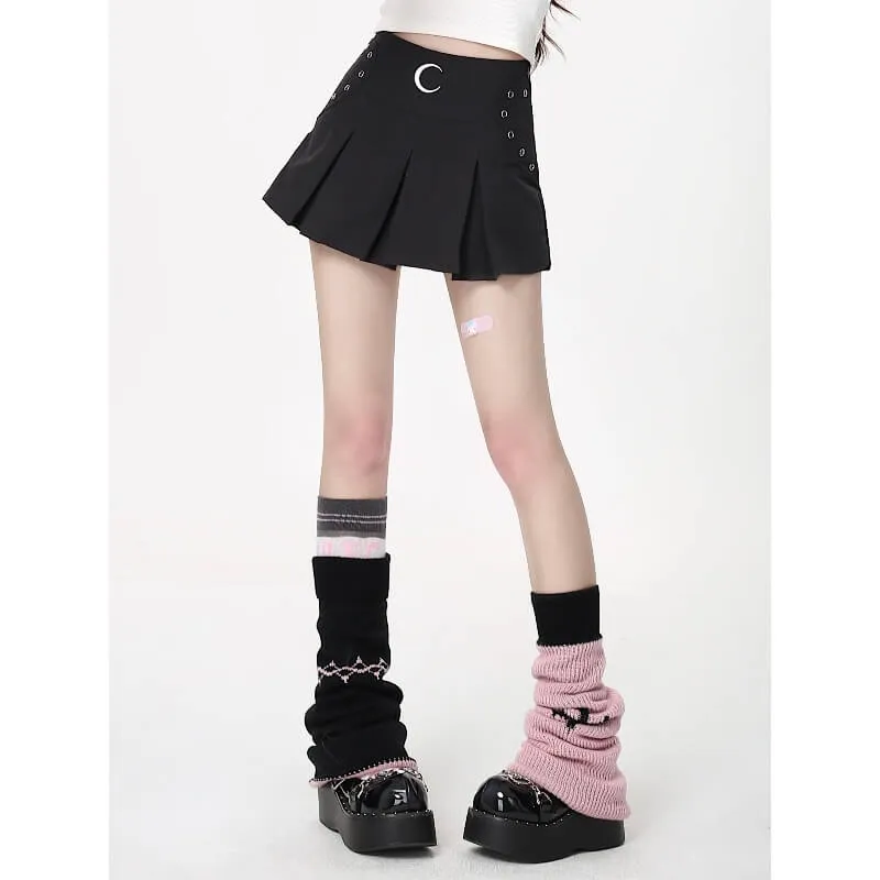 Alt girl y2k cross leg warmers