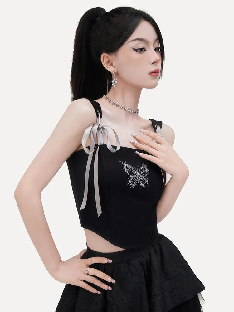 Asymmetric Layered Mesh Skirt