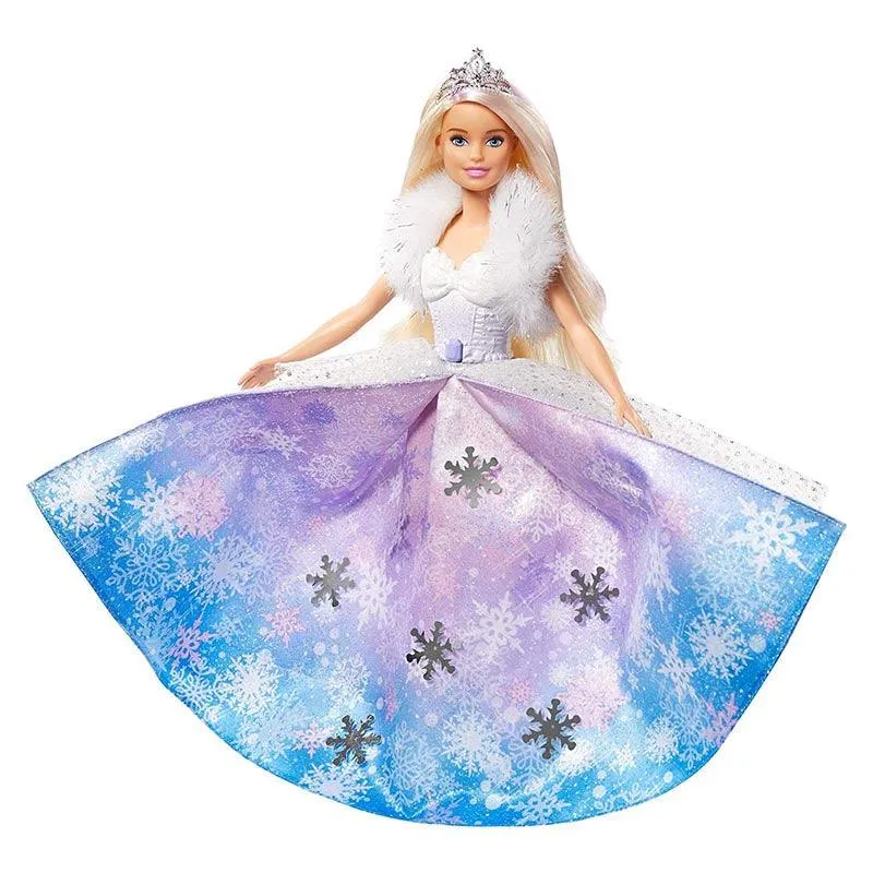 Barbie Dreamtopia Fashion Reveal Princess Doll, 12-inch, Blonde with Pink Hairstreak