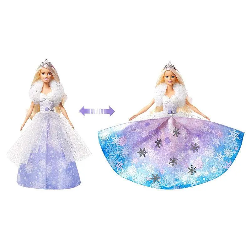 Barbie Dreamtopia Fashion Reveal Princess Doll, 12-inch, Blonde with Pink Hairstreak