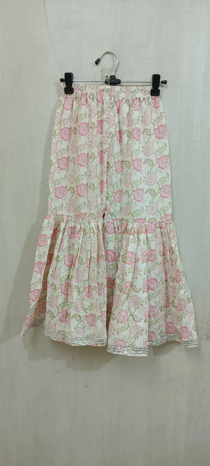 Beautiful Pink Floral Print Garara Set for a Cute Baby Girl