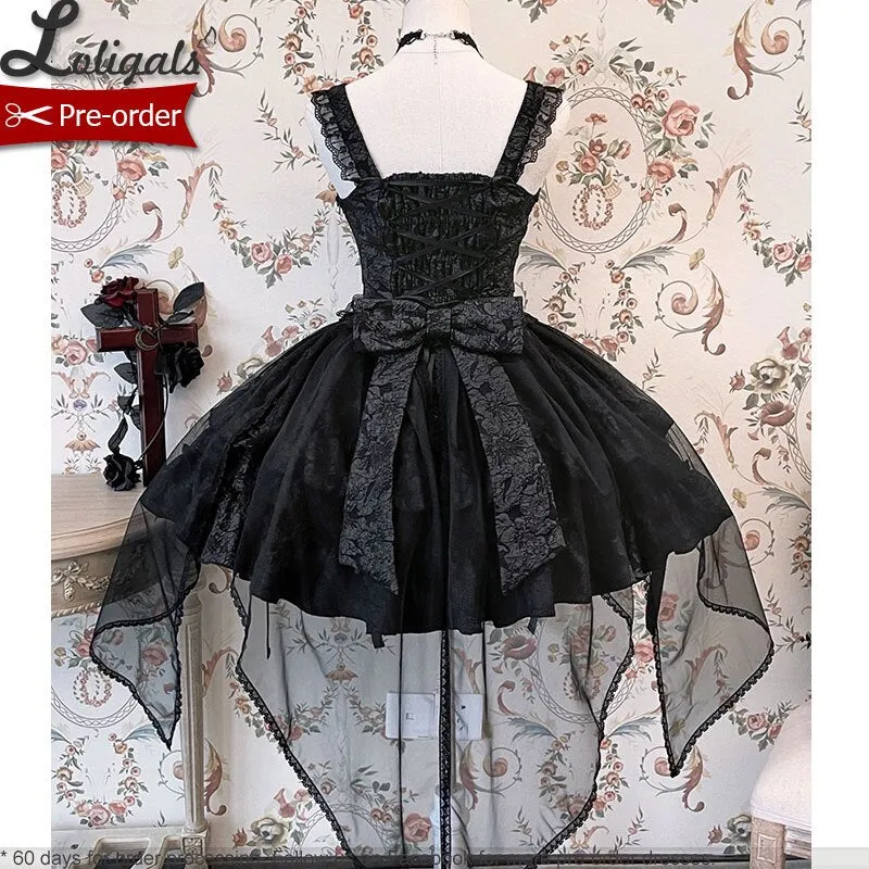 Bleeding Rose ~ Gothic Lolita Corset Top & Skirt Set by Alice Girl ~ Pre-order