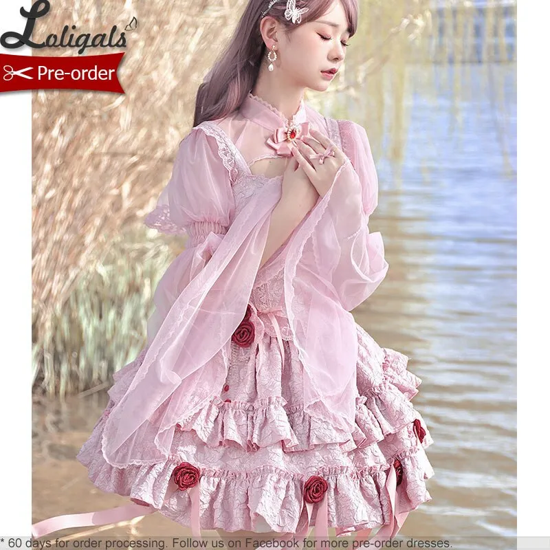 Bleeding Rose ~ Gothic Lolita Corset Top & Skirt Set by Alice Girl ~ Pre-order