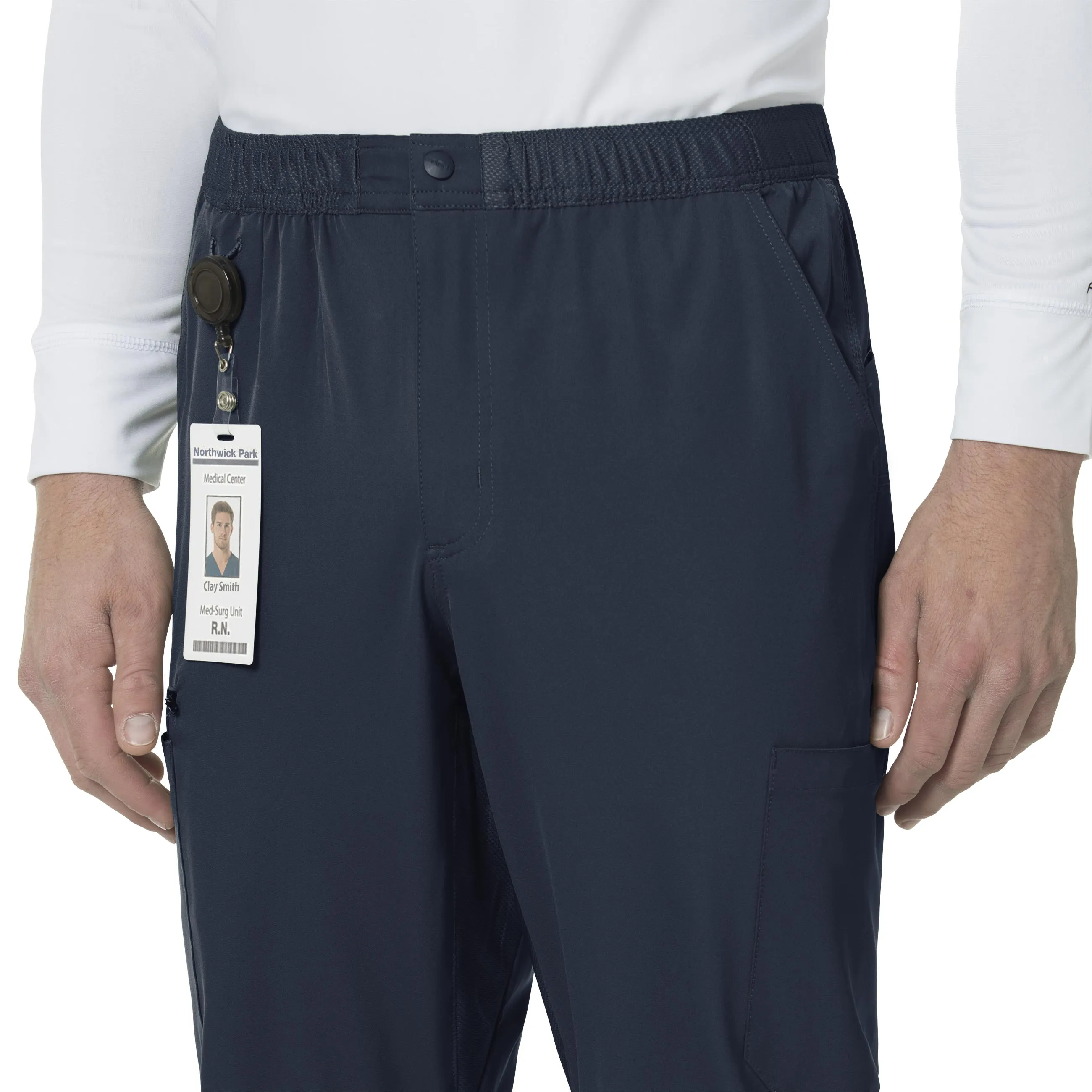 Carhartt Force Liberty Men's Athletic Cargo Scrub Pant - Navy