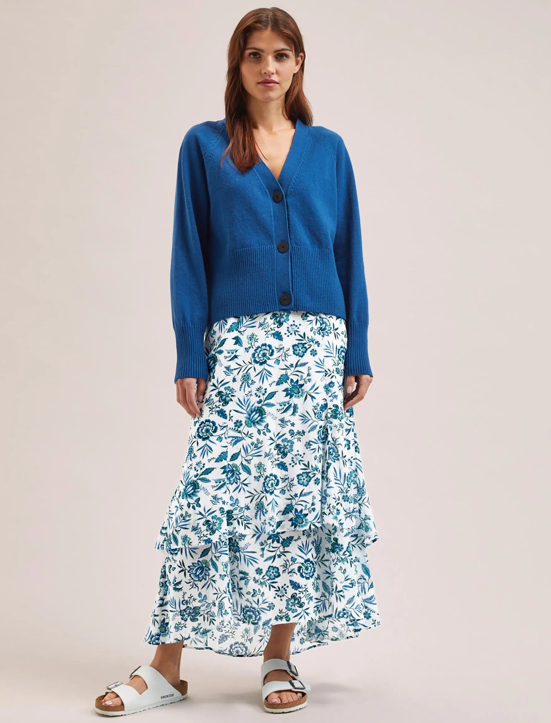 Caro Cotton Cardigan - Bright Blue