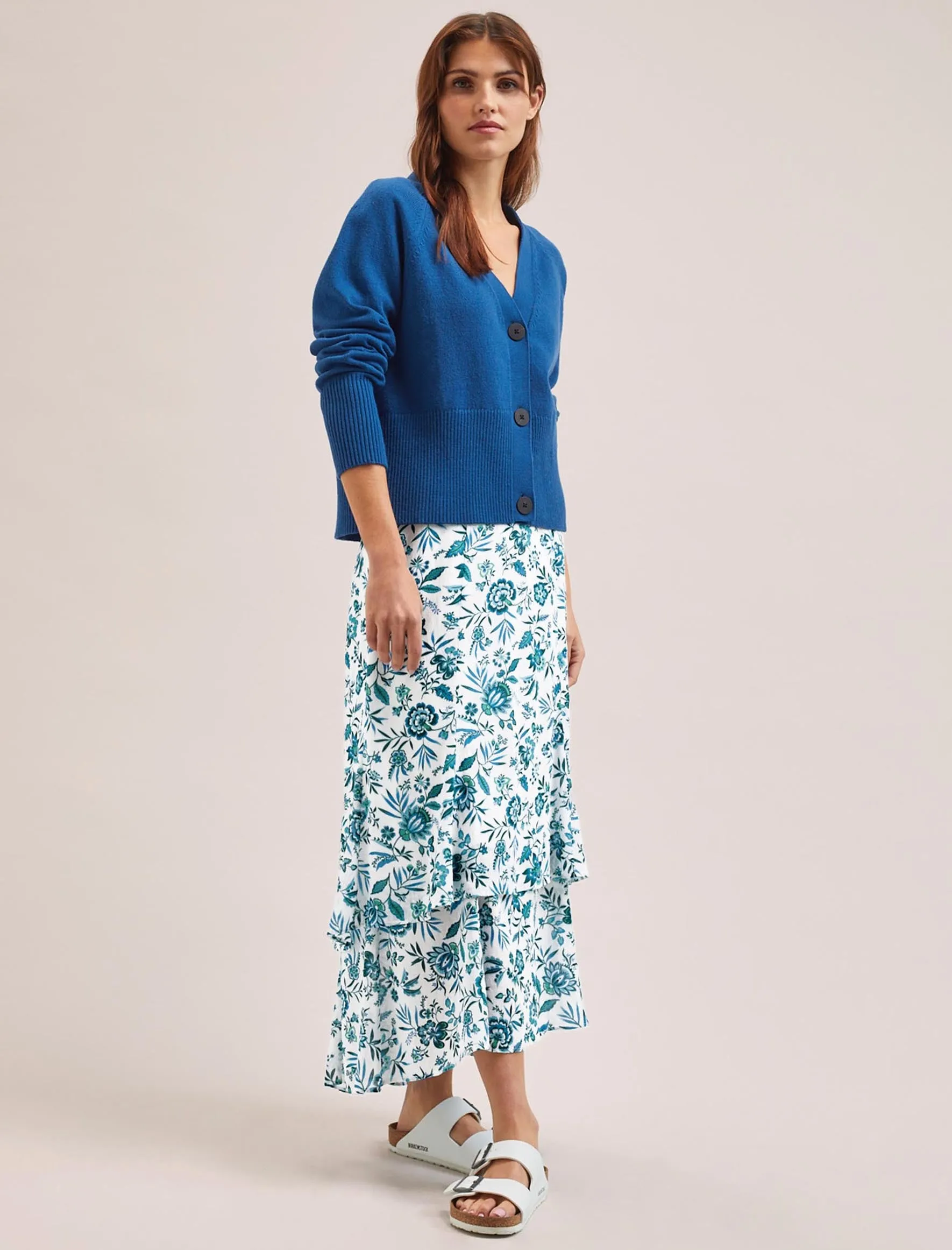 Caro Cotton Cardigan - Bright Blue