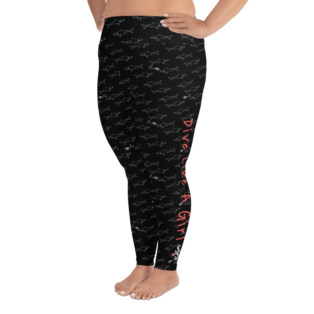 Dive Like a Girl Plus Size Leggings (Warehouse)
