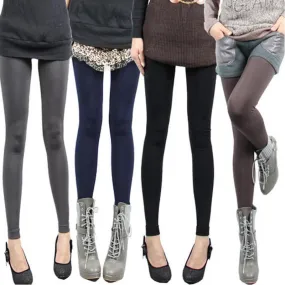 Double Layers Bamboo Charcoal and Cotton Winter Leggings