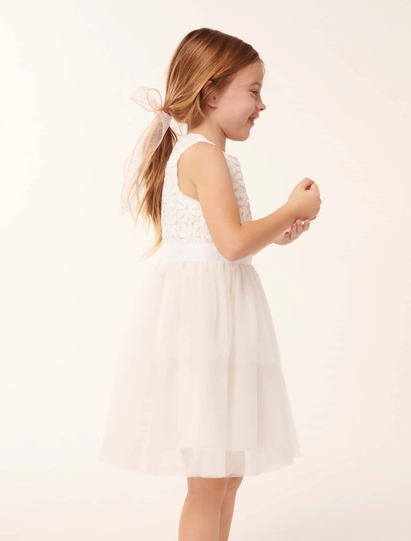 Eloise Layered Tulle Girls Dress