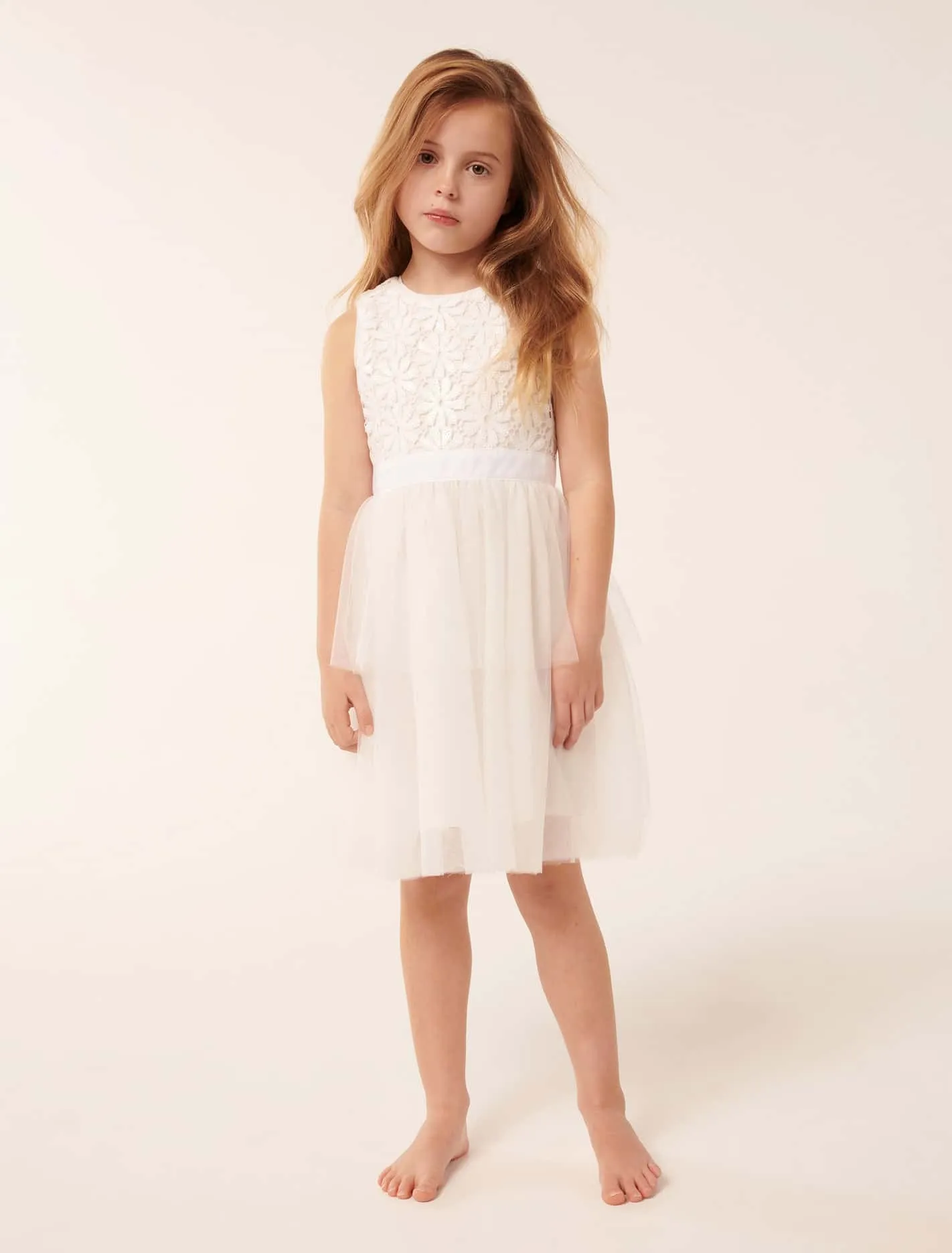 Eloise Layered Tulle Girls Dress