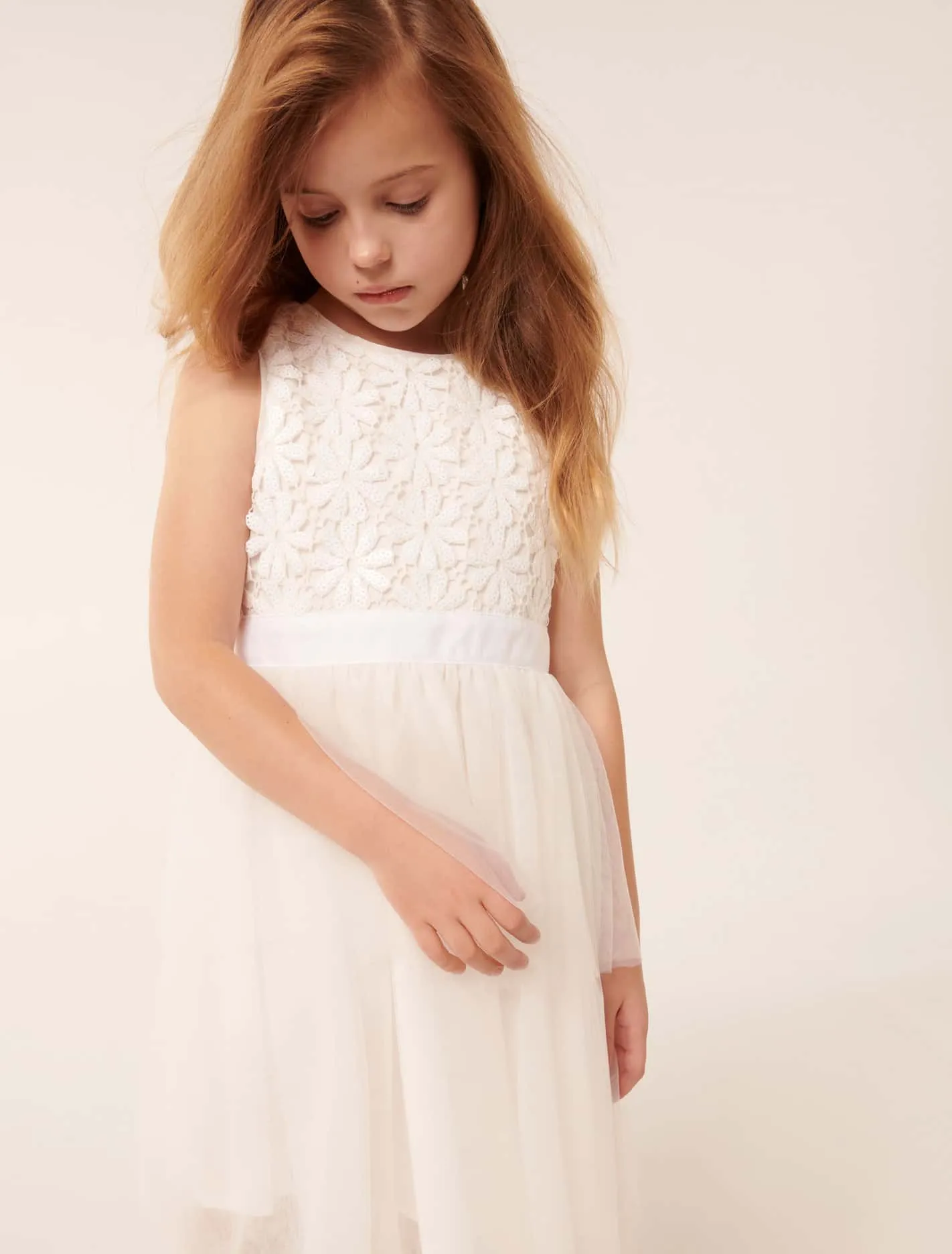 Eloise Layered Tulle Girls Dress