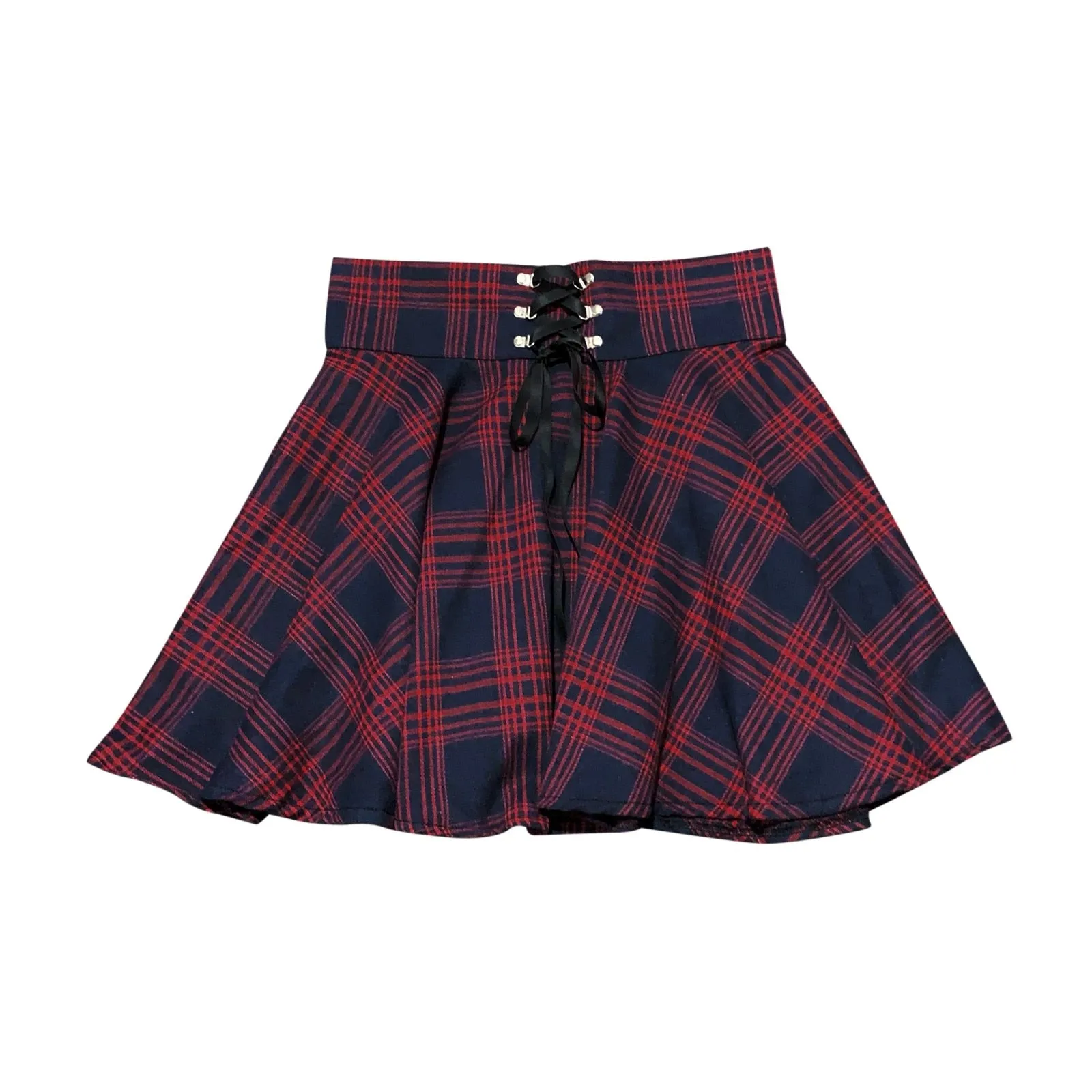 Funki Buys | Skirts | Women's Gothic Retro Punk Plaid Mini Skirt