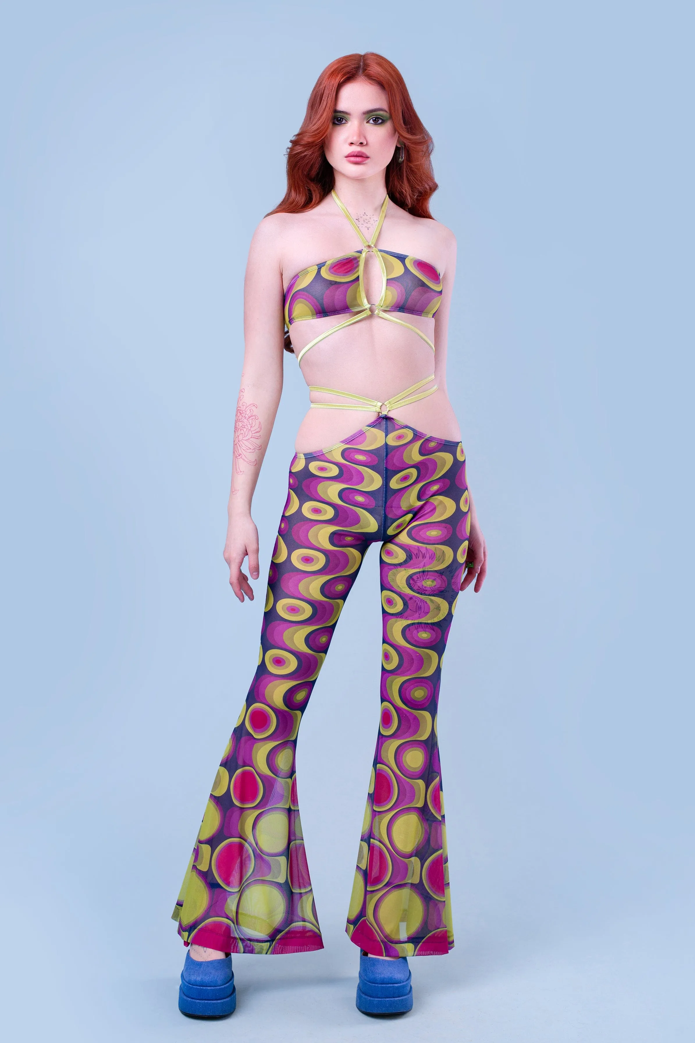 Junebug Halter Mesh Top