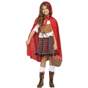 Kids Red Riding Hood Costume Medium 8-10 (1/Pk)