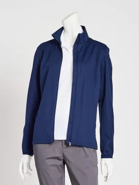 Ladies' Active Soft Shell Jacket - Dress Blue Navy W/ Logo