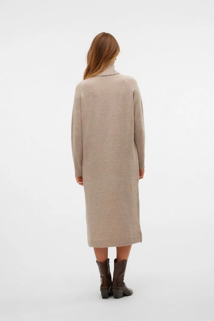 Marwa High Neck Midi Knit Dress