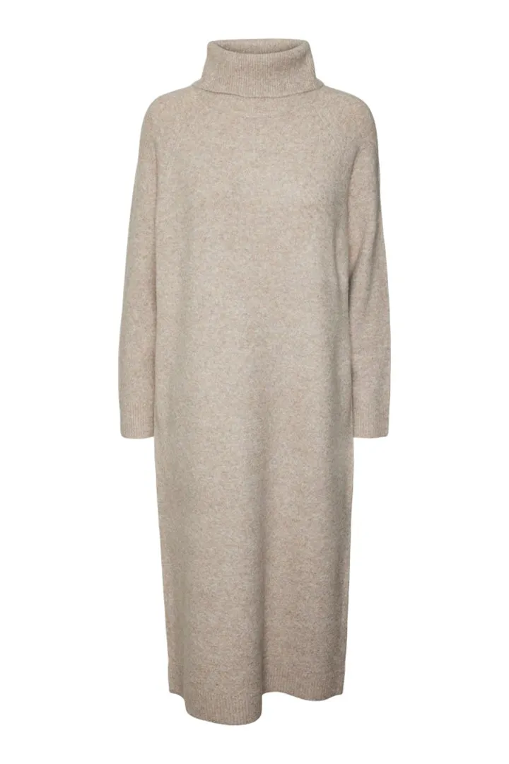 Marwa High Neck Midi Knit Dress