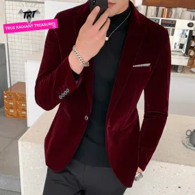 Men's Velvet Blazer