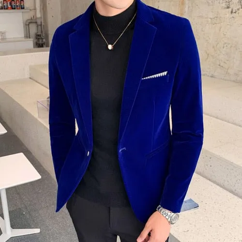 Men's Velvet Blazer
