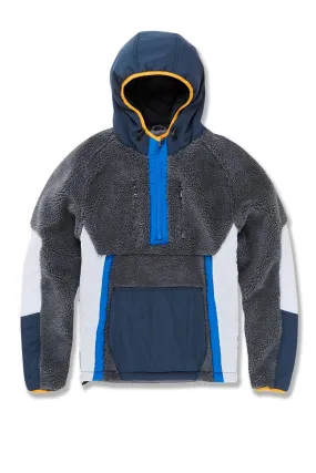 Mercer Half Zip Sherpa Hoodie (Rain)