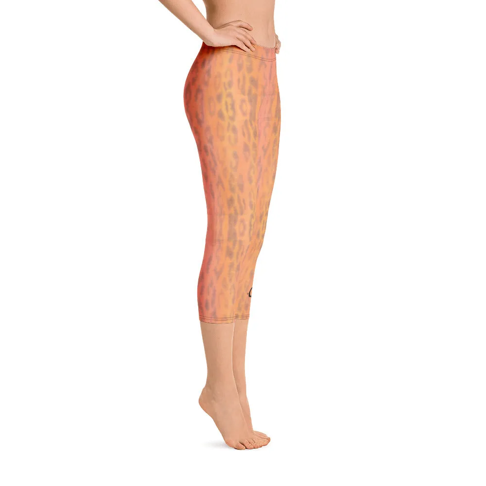 Ombre Leopard Capri Leggings