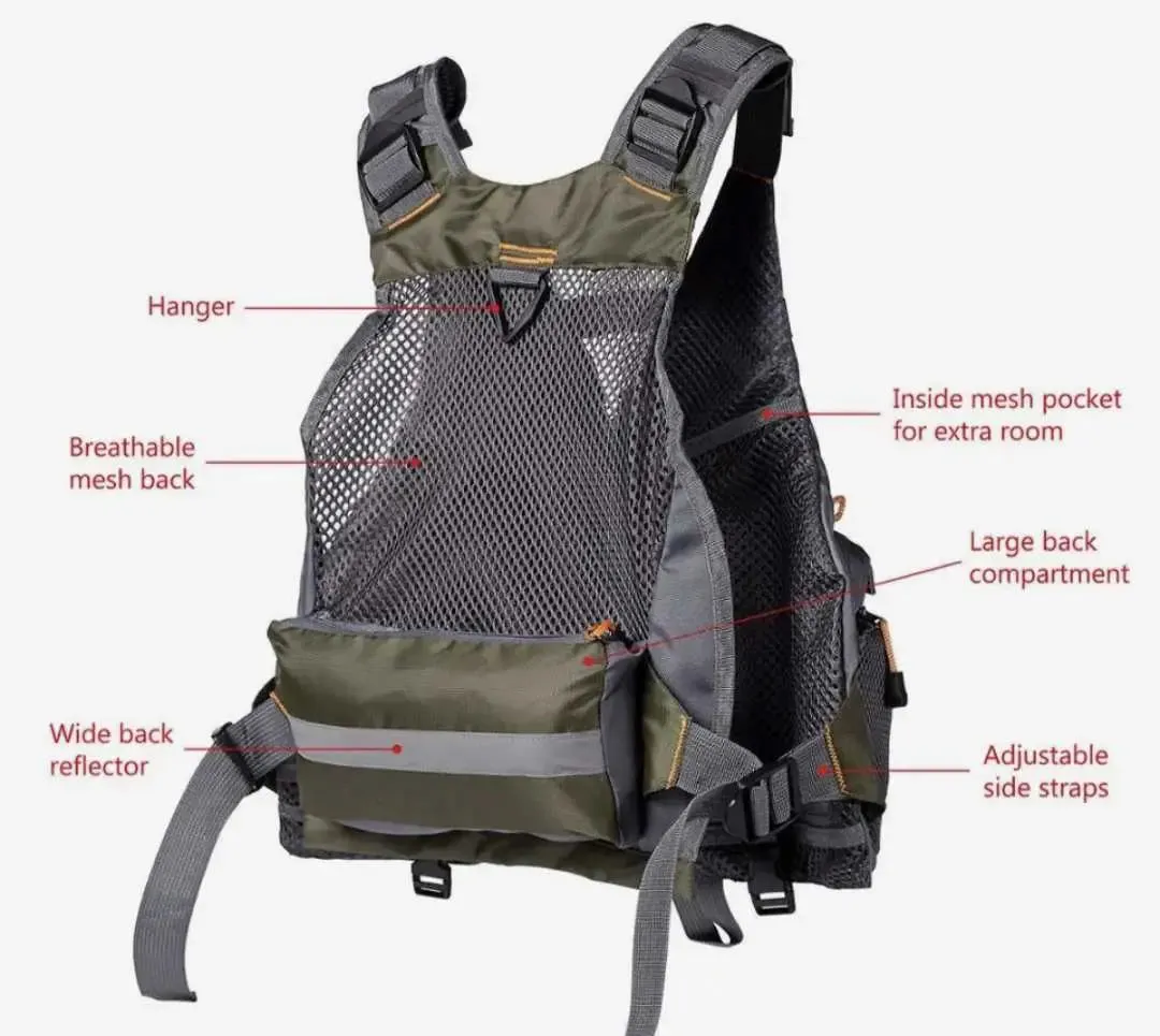 Outdoors Sports Multifunctional Breathable Fishing Vest