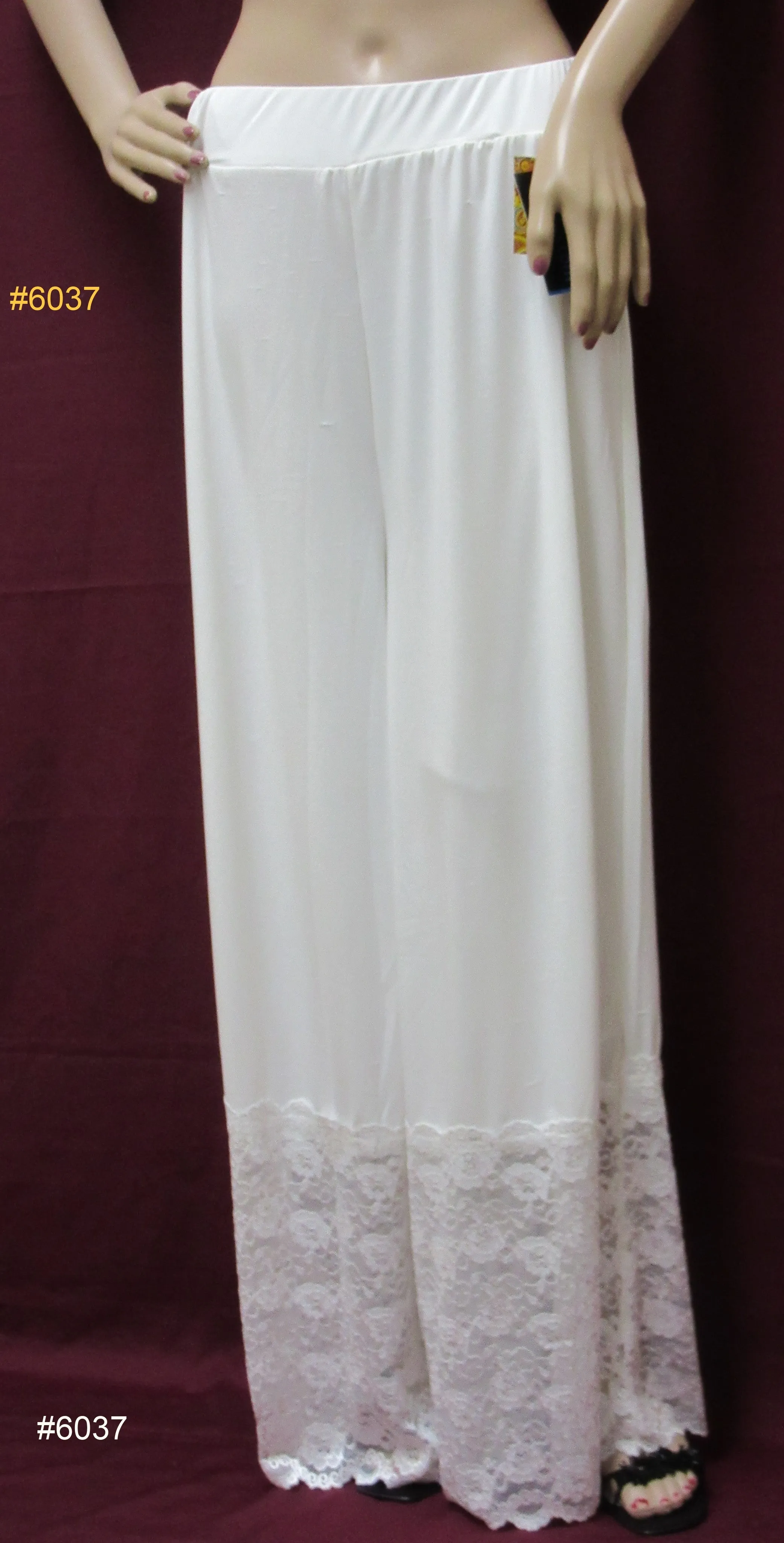 Pant 6036 Flare Bottom Palazzo Sharara Ajar Pajama Pants Flared
