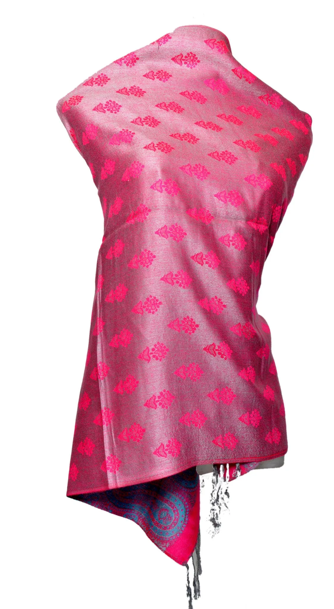 Pink dual side Stole