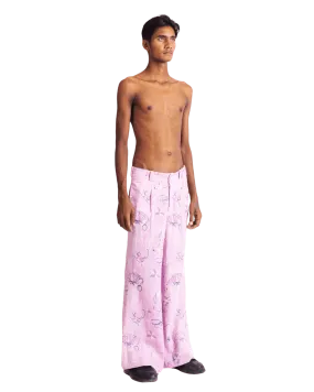 "THORNS AND ROSES" KHADDAR PANTS