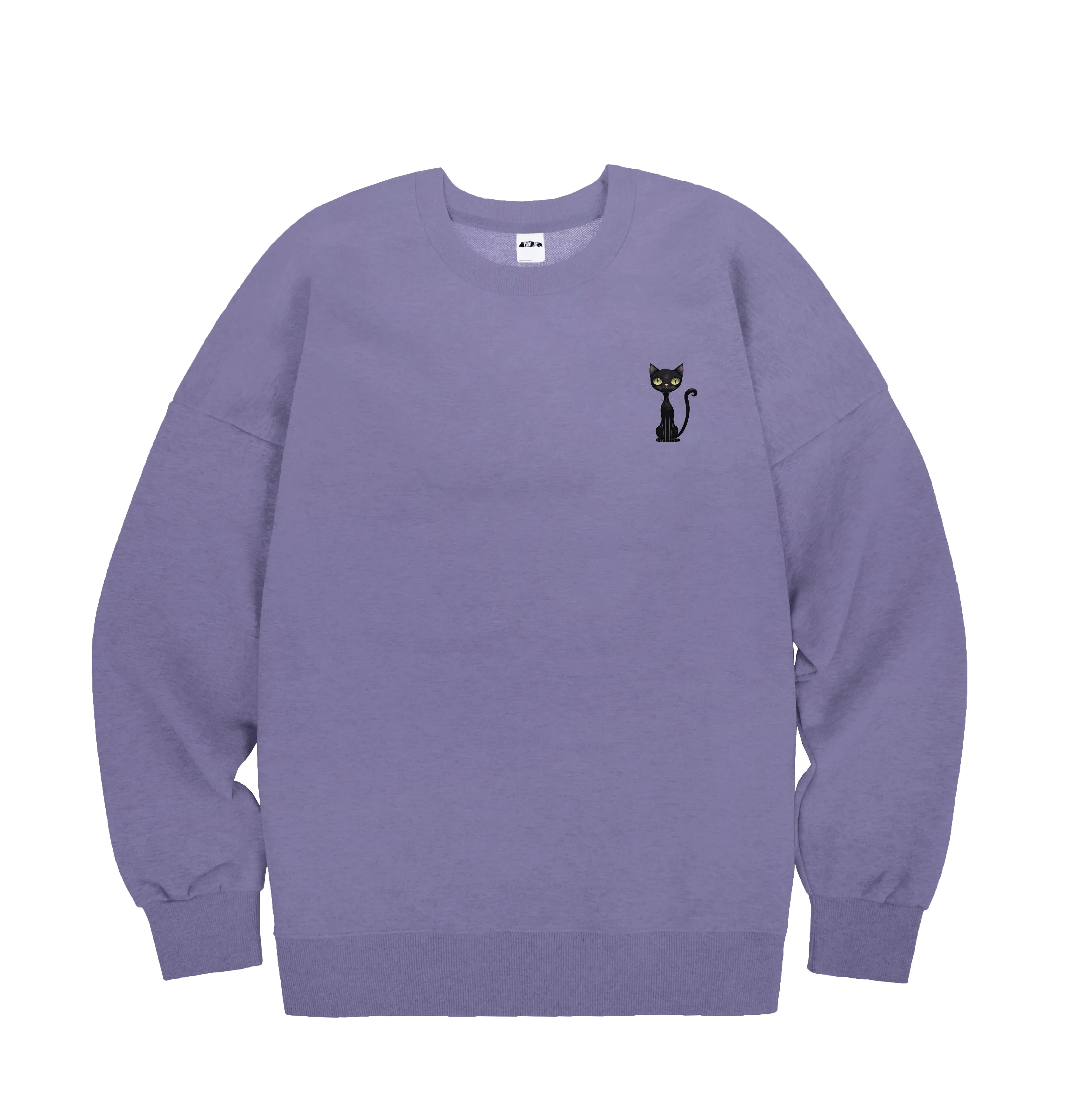 S-6XL Made in Korea Black Cat Cotton Sweatshirt for adults (universal for men and women)