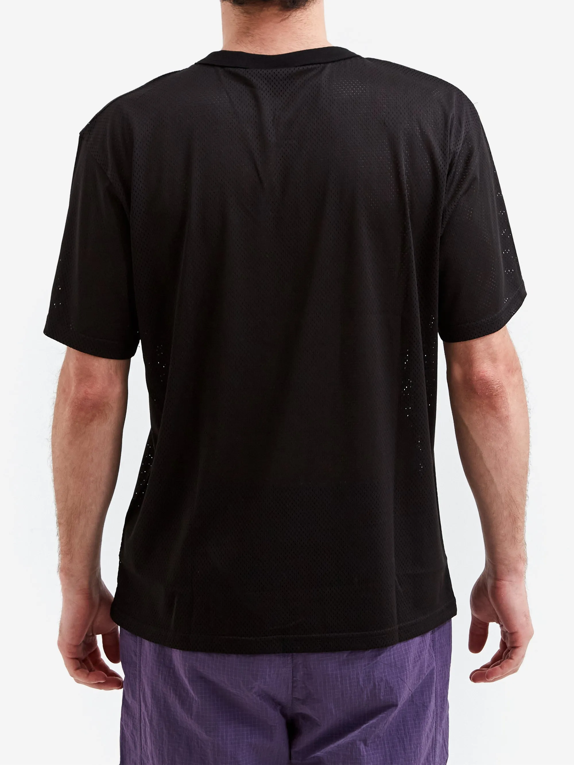 Sexhippies Mesh Henley Jersey - Black