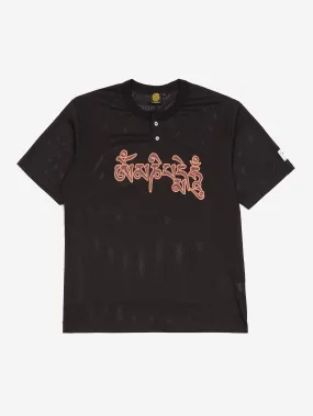 Sexhippies Mesh Henley Jersey - Black