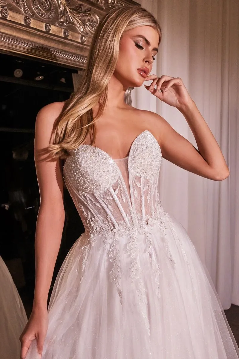 STRAPLESS BRIDAL BALL GOWN CDCD0230W
