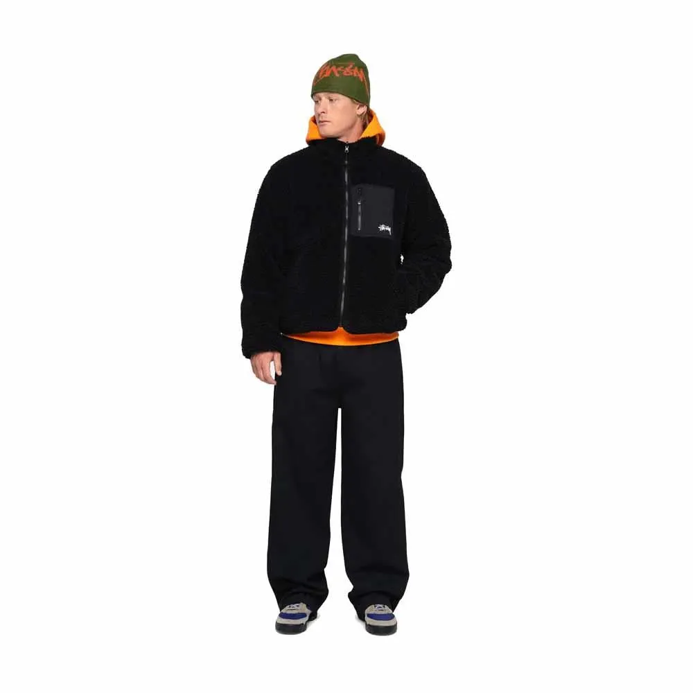 Stussy Sherpa Reversibile Jacket Black