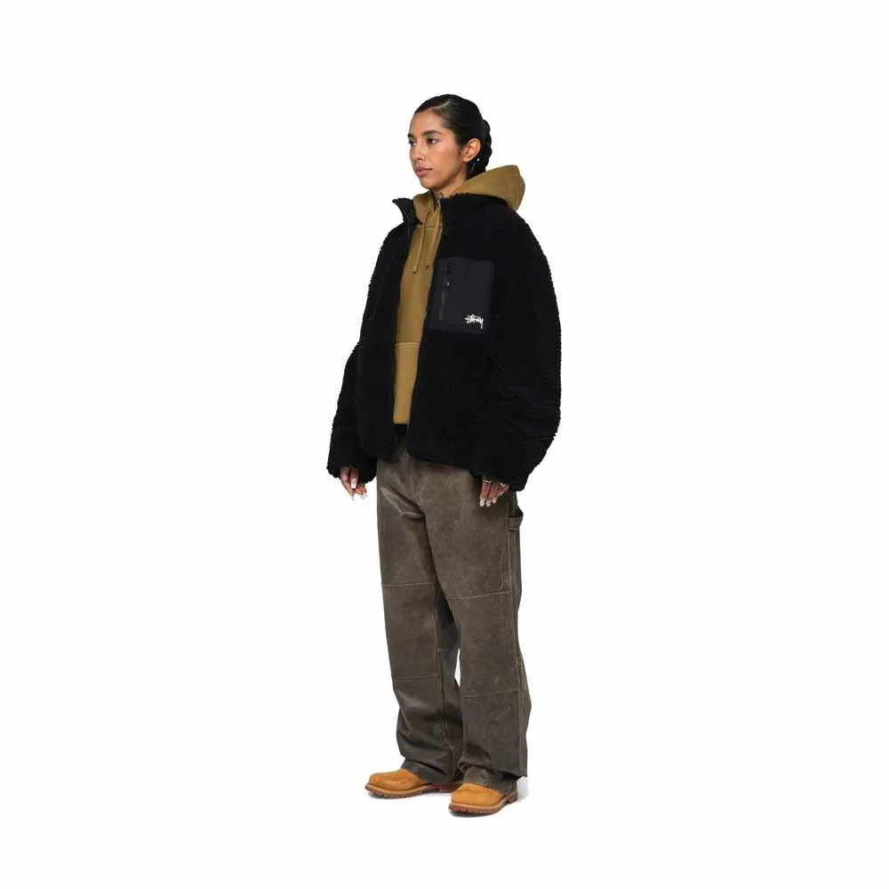 Stussy Sherpa Reversibile Jacket Black
