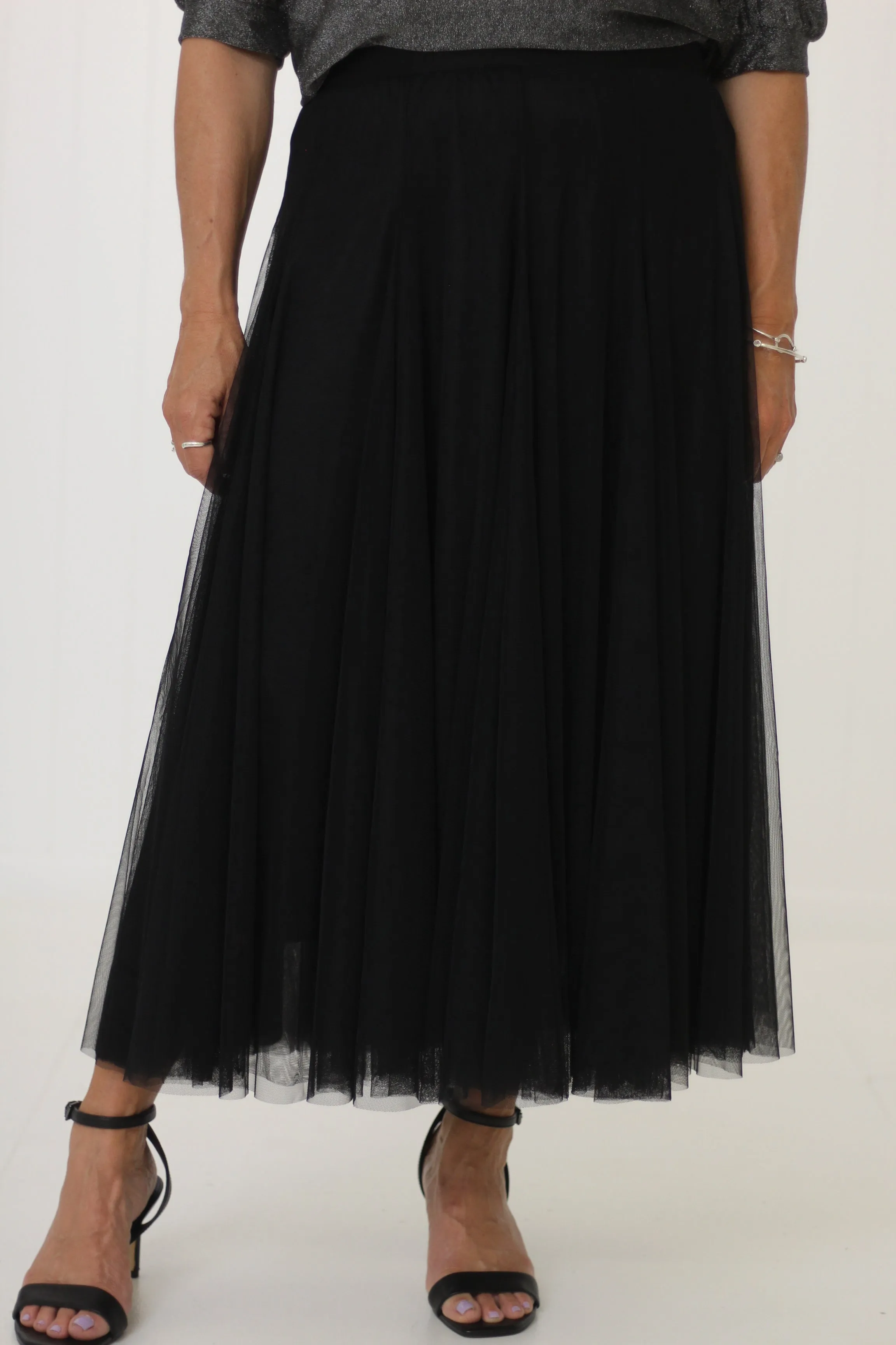 Tulle Skirt Black Curve