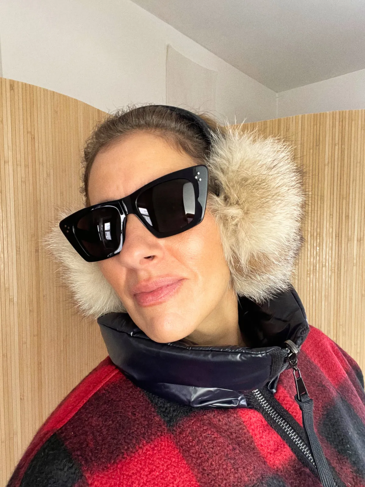 Vintage Natural Fox Fur Earmuffs