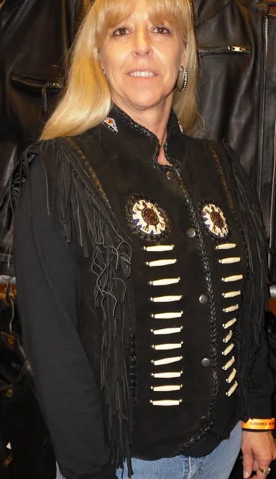 Western Indian Eagle Women Vest