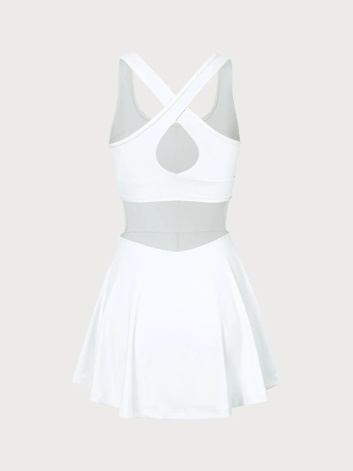 White Cut-Out Dress
