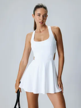 White Cut-Out Dress